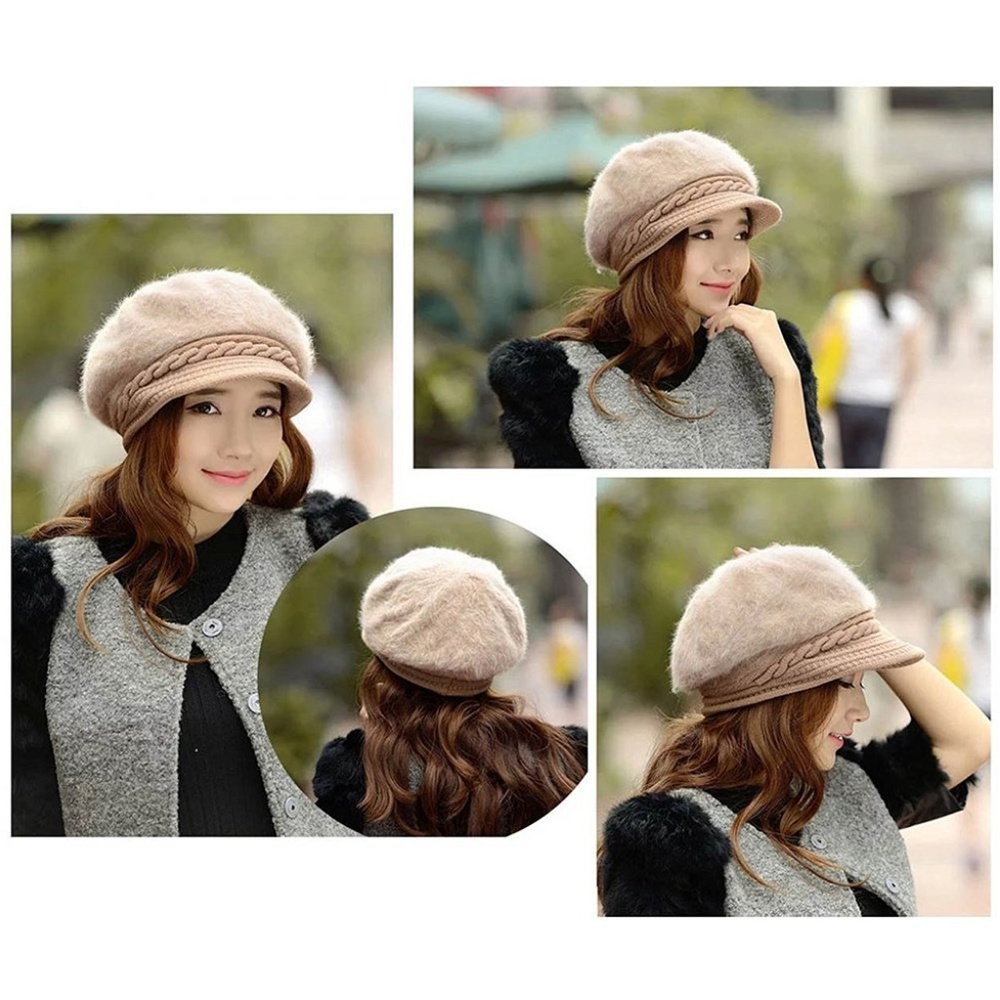 Women Wool Slouchy Beret Hat - Picture 7 of 7